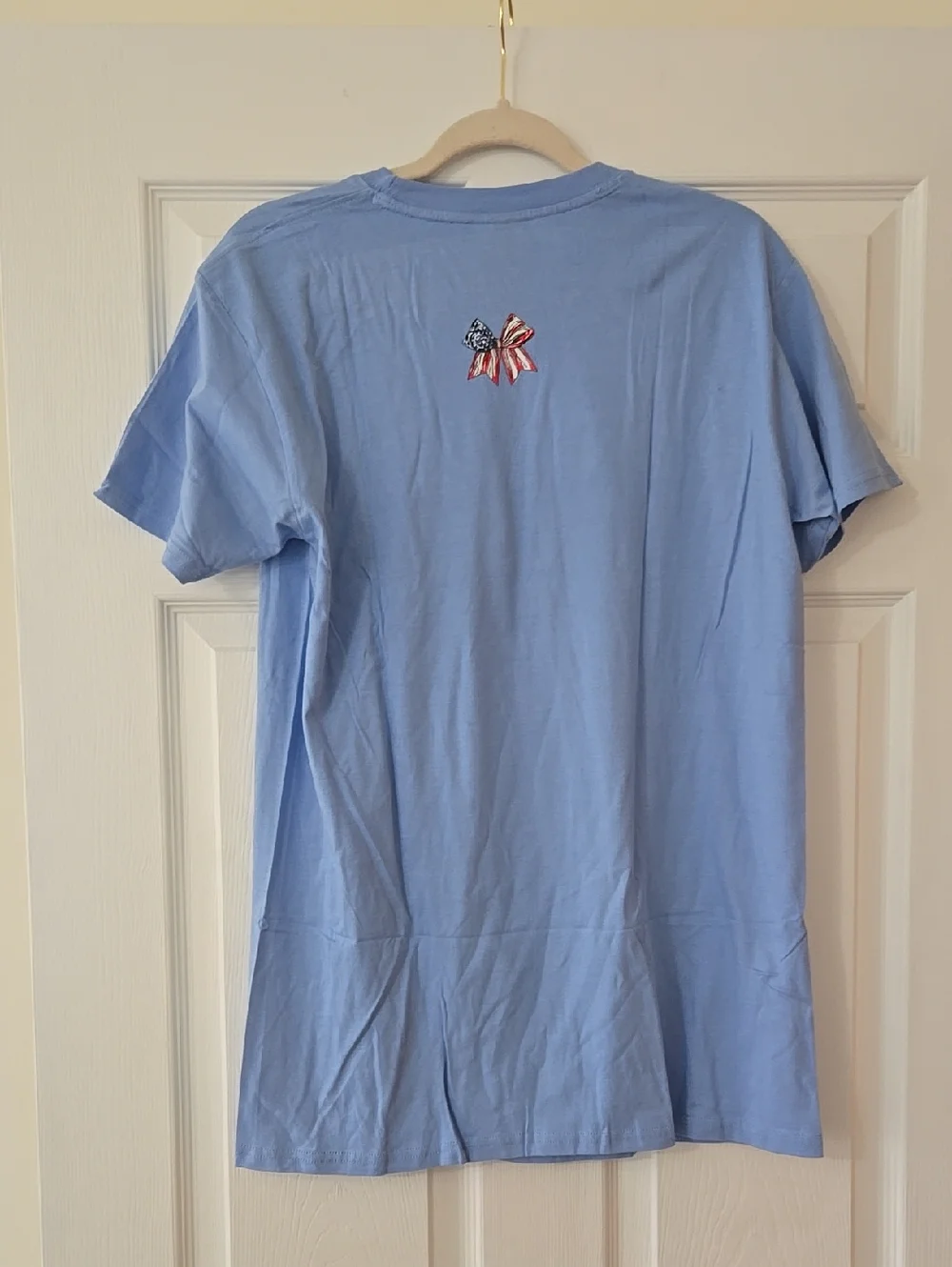 NWT Simply Southern 'Sweet Land of Liberty' Patriotic Dog Tee Blue - Picture 3 of 4